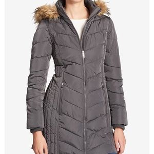 Tommy Hilfiger faux fur hooded coat